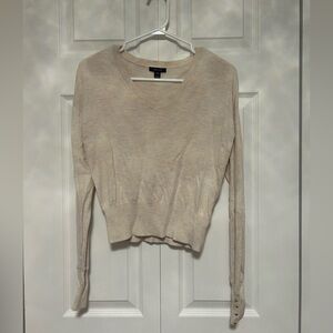 RW&CO. Beige V-Neck Sweater